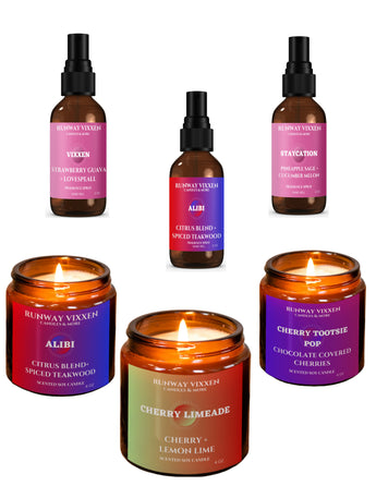 RUNWAY VIXXEN CANDLES &amp; SPRAYS