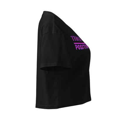 Thick Thighs Positive Vibes Women’s crop top